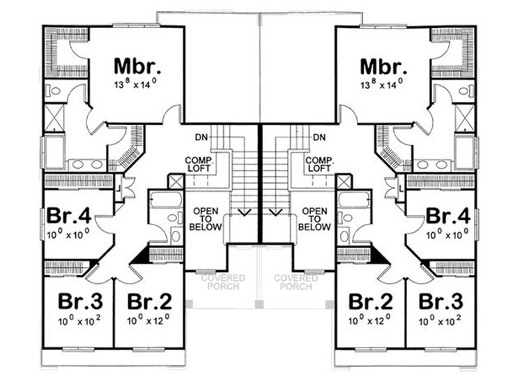 2nd Floor Plan, 031M-0040