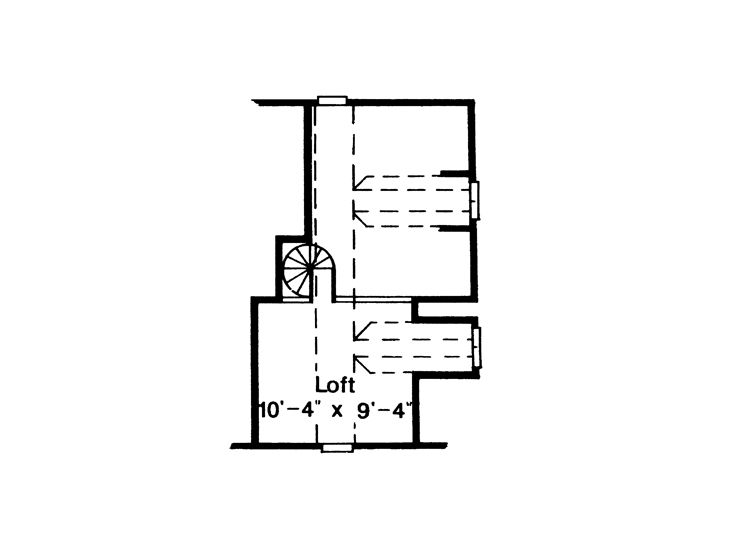 2nd Floor Plan, 054H-0055