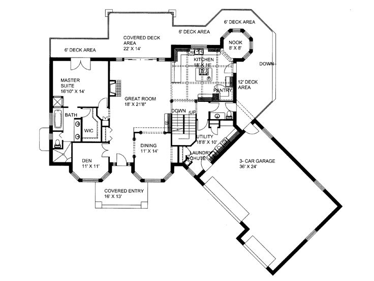 1st Floor Plan, 012H-0020