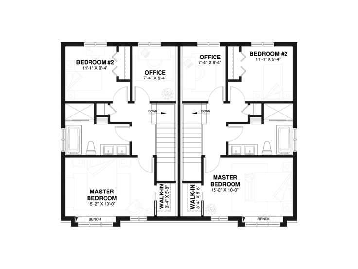 2nd Floor Plan, 027M-0010