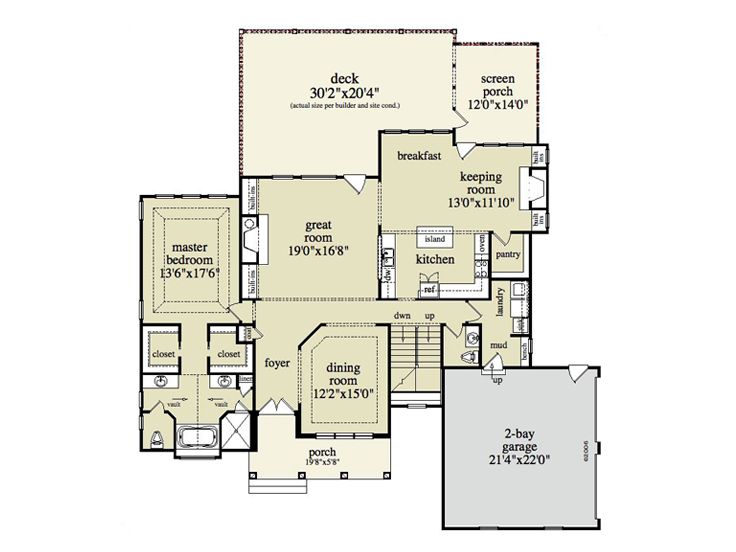1st Floor Plan, 053H-0049