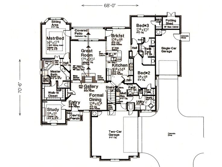 1st Floor Plan, 002H-0113
