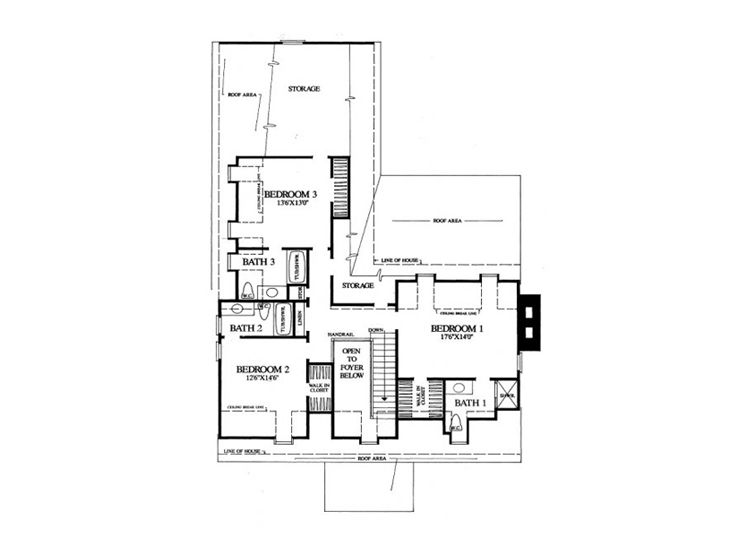 2nd Floor Plan, 063H-0165