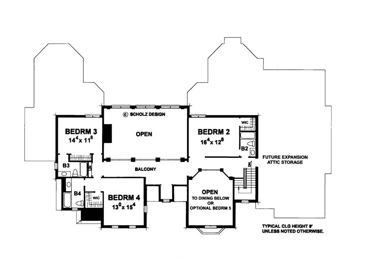 2nd Floor Plan, 031H-0331
