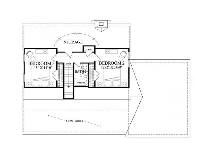 2nd Floor Plan, 063H-0080