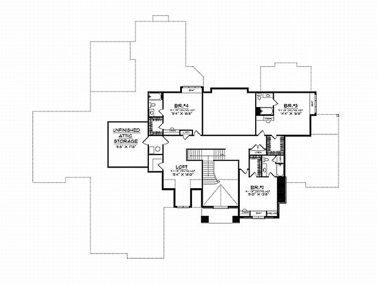 2nd Floor Plan, 020H-0081