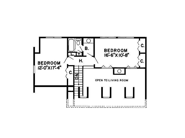 2nd Floor Plan, 047H-0003