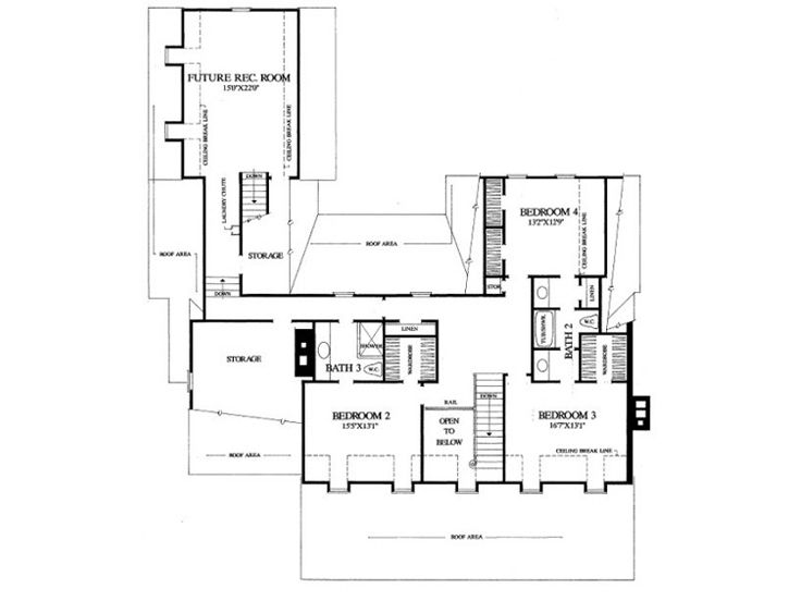 2nd Floor Plan, 063H-0148