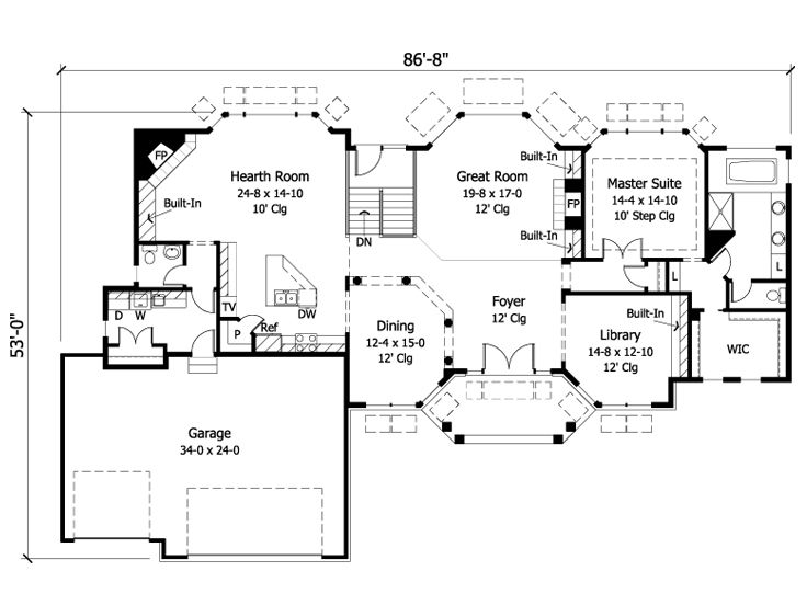 Floor Plan, 023H-0144
