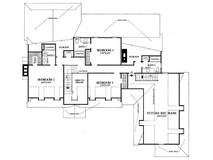 2nd Floor Plan, 063H-0003