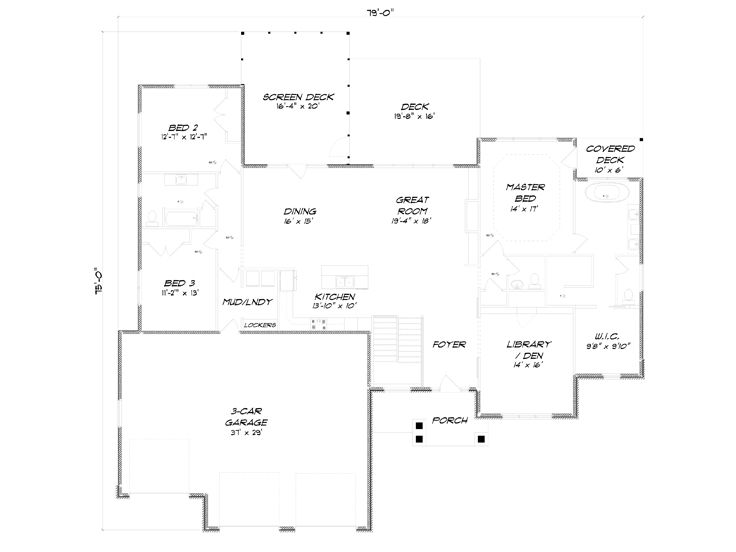 Floor Plan, 083H-0013