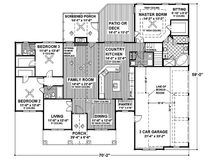 Floor Plan, 007H-0060