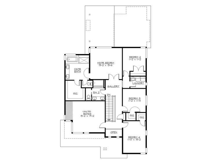 2nd Floor Plan, 035H-0134