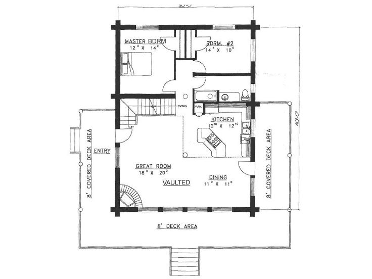 1st Floor Plan, 012L-0009