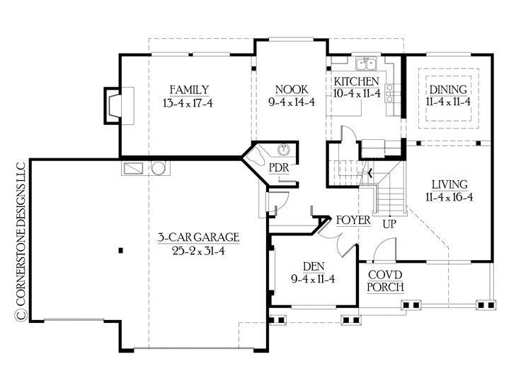 1st Floor Plan, 035H-0006