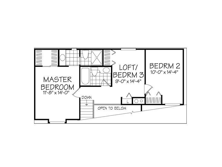 2nd Floor Plan, 022H-0068
