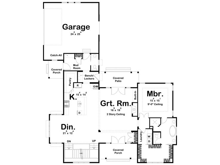 1st Floor Plan, 050H-0280