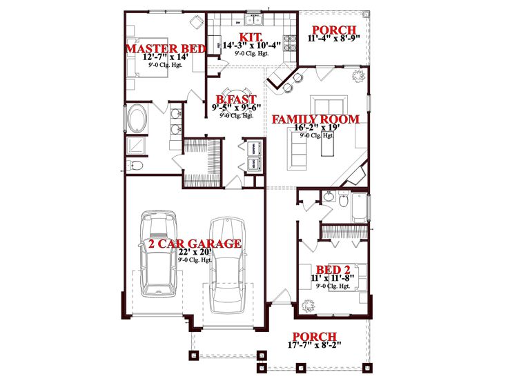 Floor Plan, 073H-0081