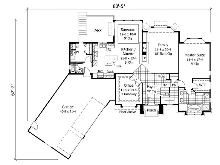 1st Floor Plan, 023H-0015
