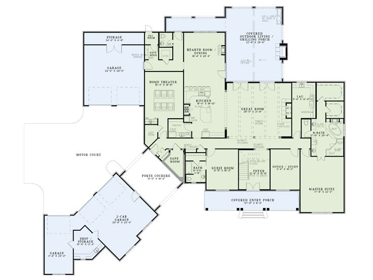 1st Floor Plan, 025H-0303