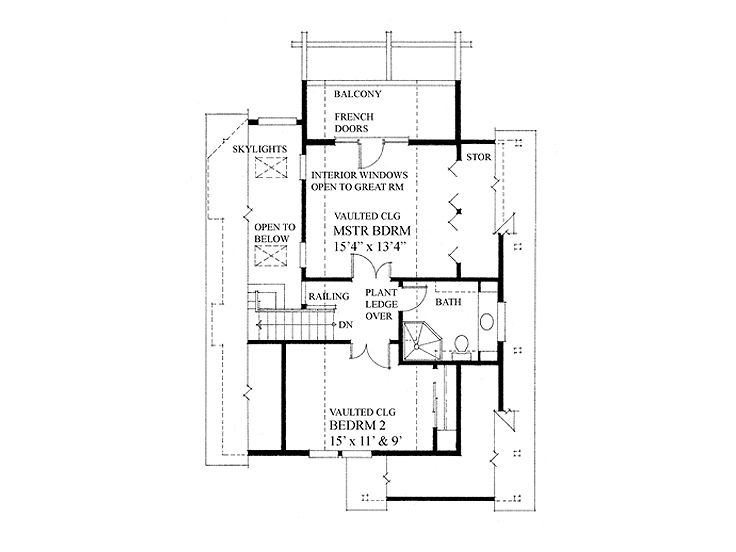 2nd Floor Plan, 010H-0012