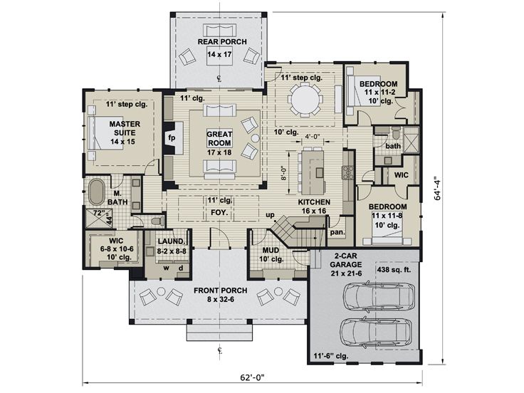 1st Floor Plan, 023H-0223