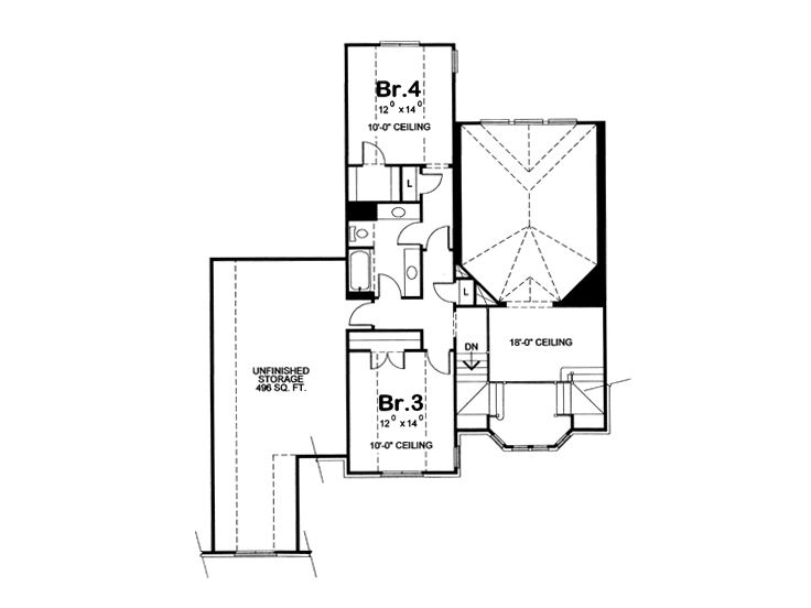 2nd Floor Plan, 031H-0225