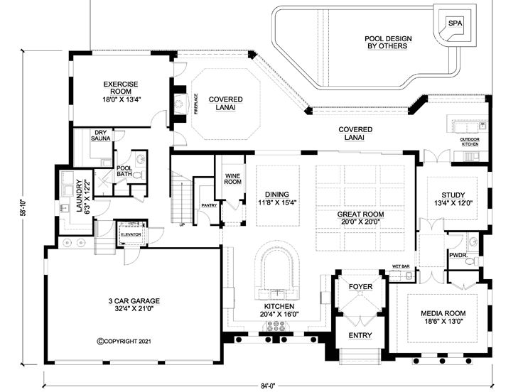 1st Floor Plan, 069H-0089