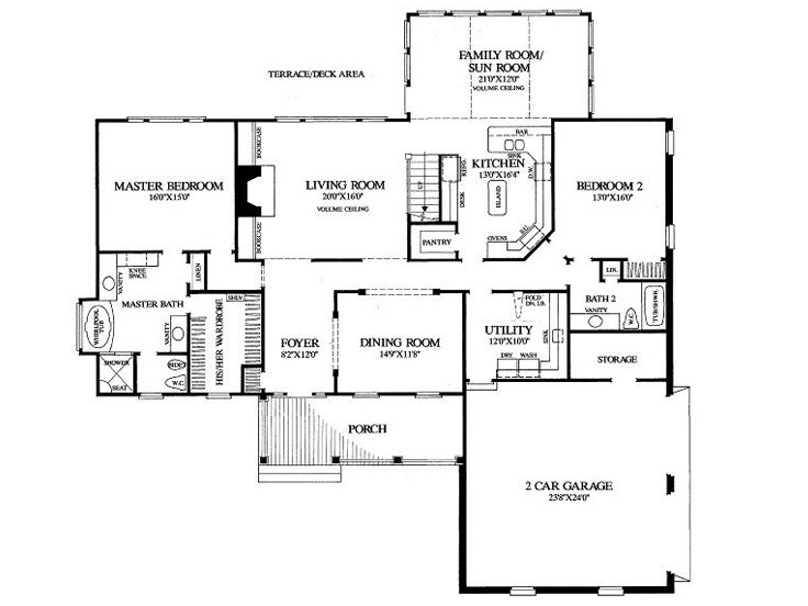 1st Floor Plan, 063H-0083