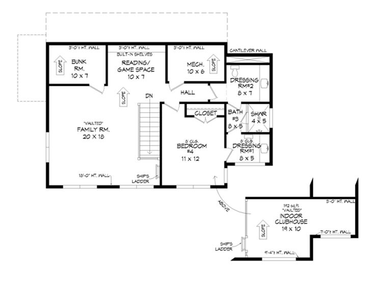 3rd & 4th Floor Plans, 062H-0323