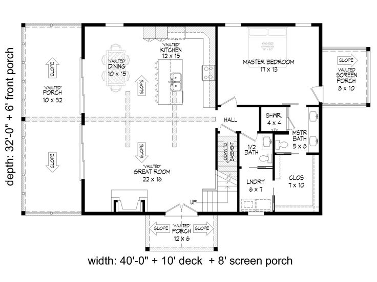 1st Floor Plan, 062H-0387