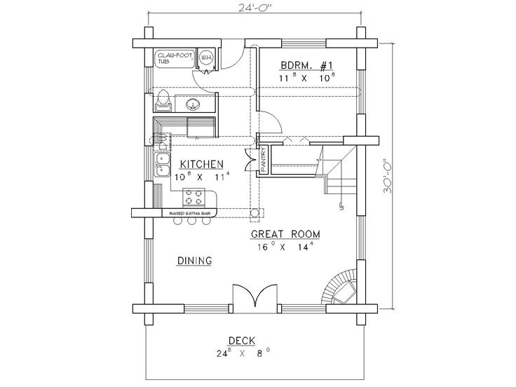 1st Floor Plan, 012L-0020