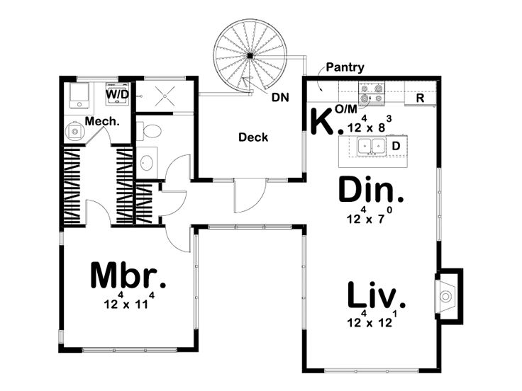 2nd Floor Plan, 050G-0109
