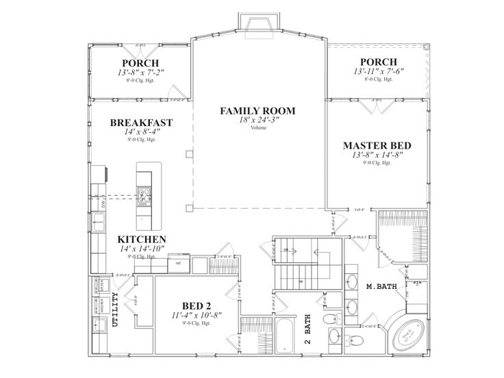 1st Floor Plan, 073H-0041