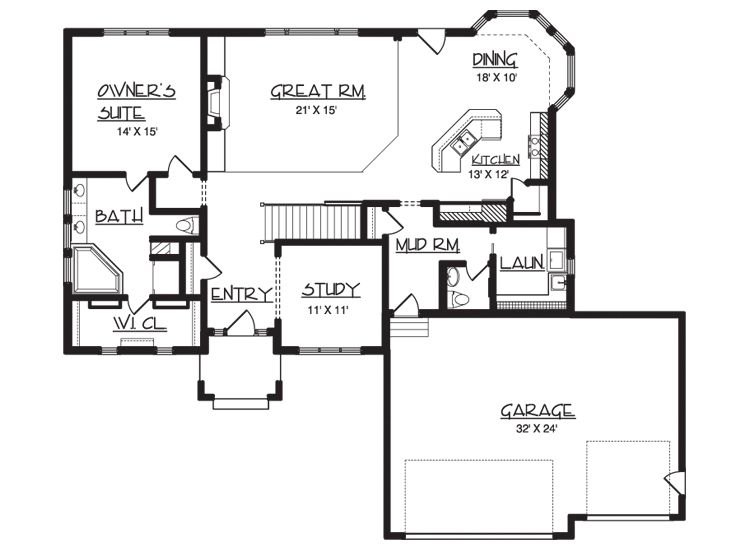 Floor Plan, 022H-0024