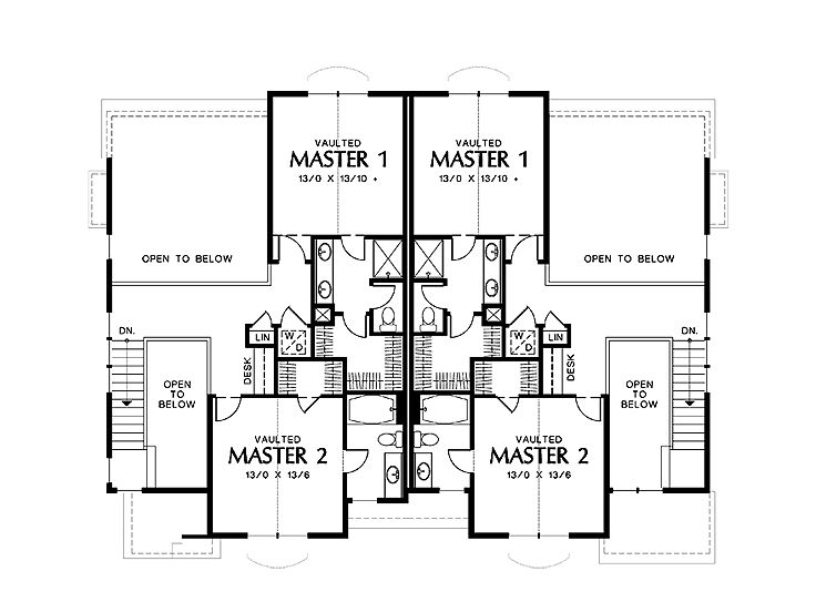 2nd Floor Plan, 034M-0021