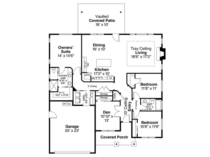 Floor Plan, 051H-0268