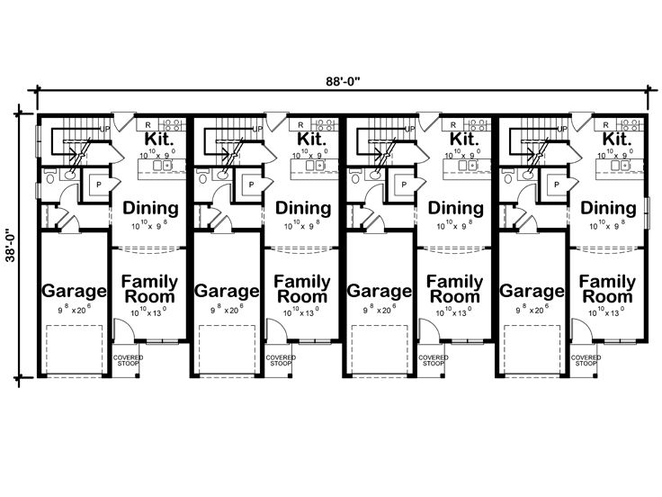 1st Floor Plan, 031M-0090