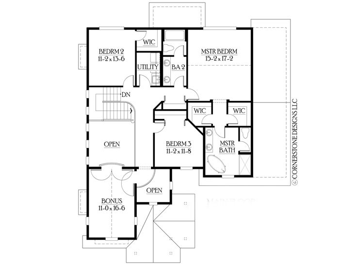 2nd Floor Plan, 035H-0016