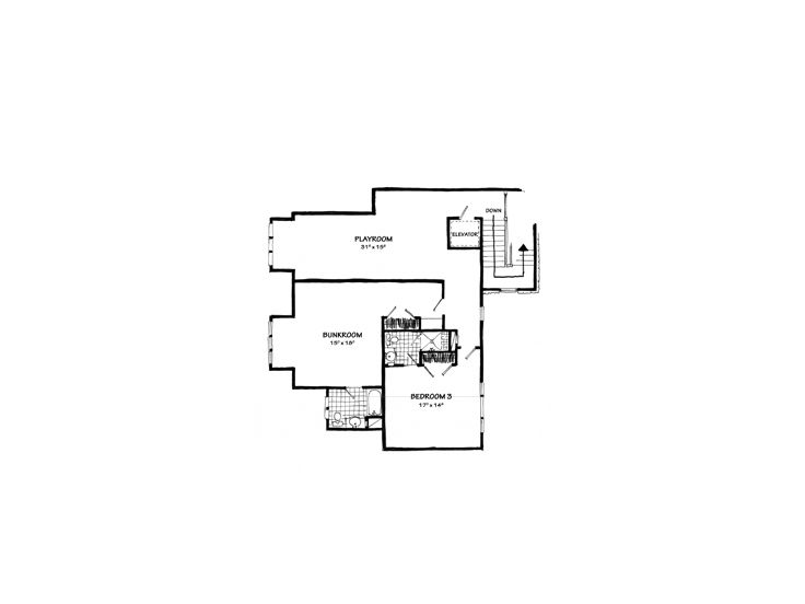 2nd Floor Plan, 066H-0048