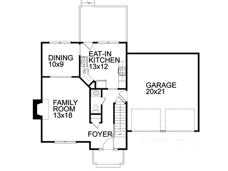 1st Floor Plan, 007H-0016