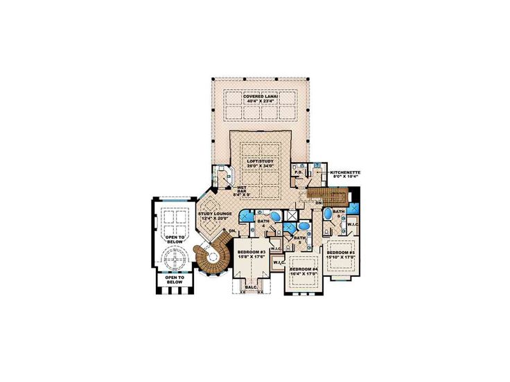 2nd Floor Plan, 037H-0173