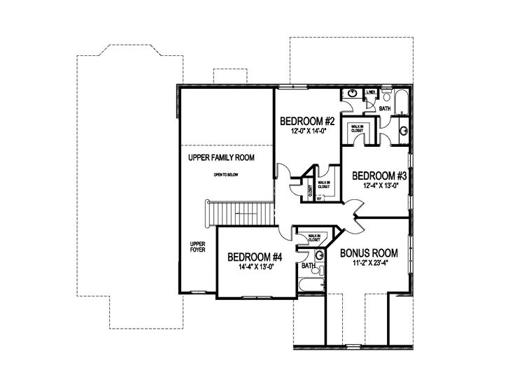 2nd Floor Plan, 058H-0043