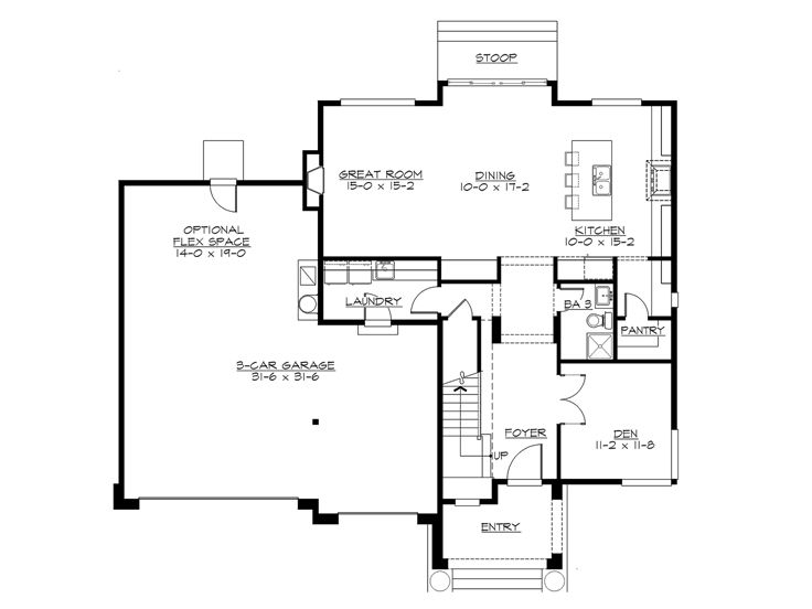 1st Floor Plan, 035H-0129