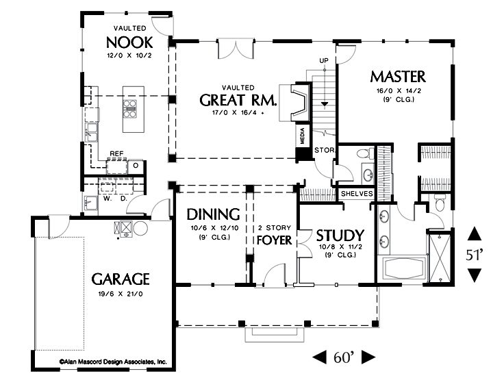 1st Floor Plan, 034H-0218