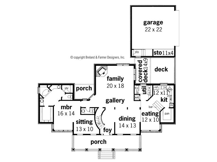 1st Floor Plan, 021H-0134