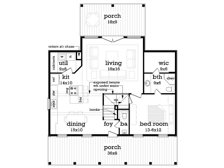 1st Floor Plan, 021H-0284