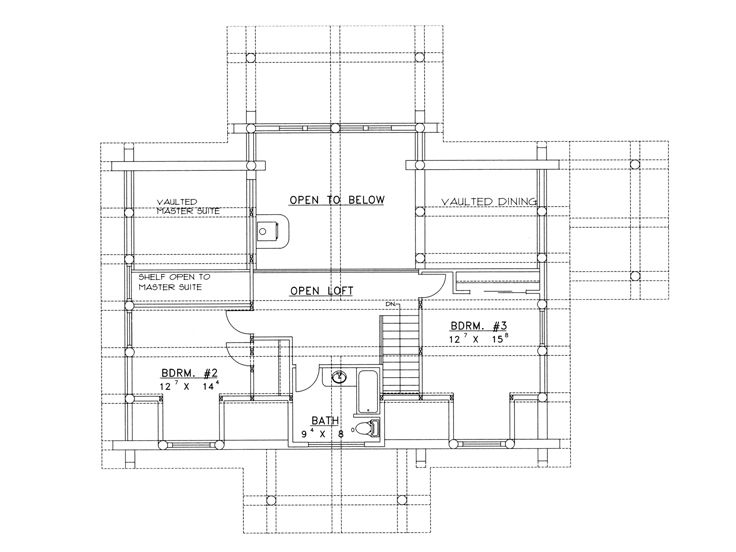 2nd Floor Plan, 012L-0040