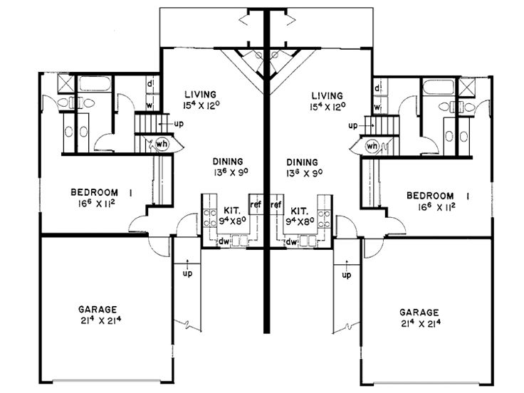 1st Floor Plan, 013M-0001