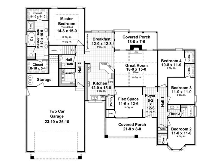 1st Floor Plan, 001H-0179